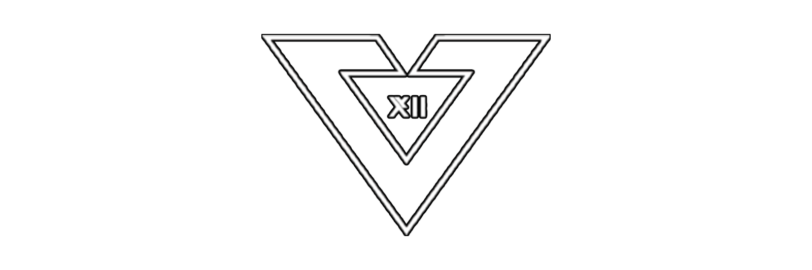 Versus — V emblem logo with XII