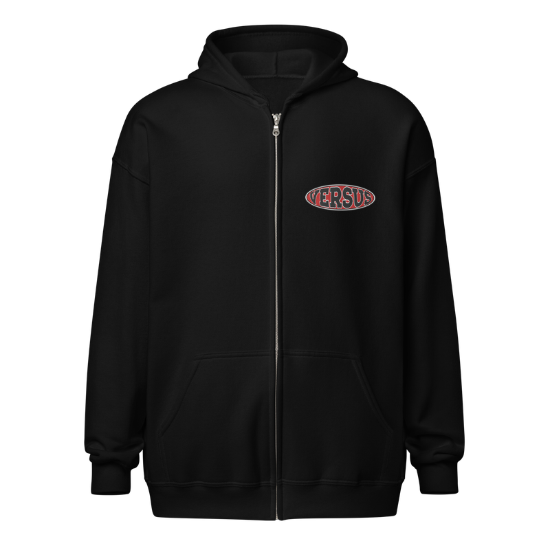 Versus Owl Hoodie — front, V logo on chest